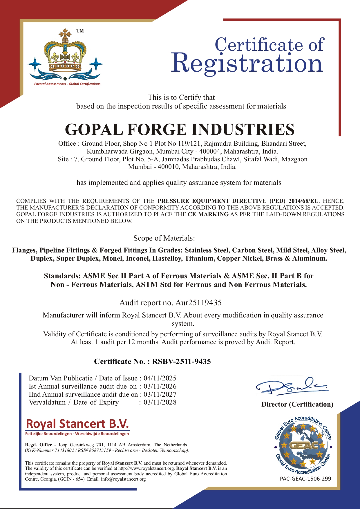 Certificate 3